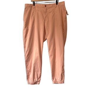 GAP Girlfriend Jogger Pants Light Pink Size 20 NWT Summer Business Casual